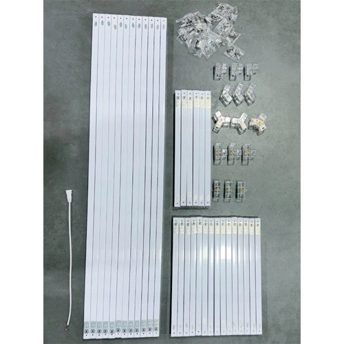 LED Kattovalaisinsarja HEXAGON, 310W, 6500K, P44, 217 x 291 cm