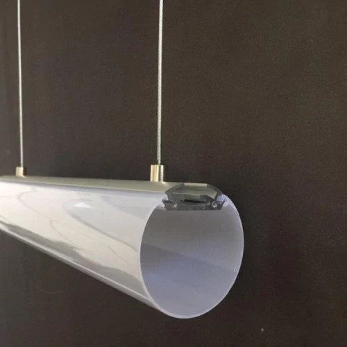 Pyöreä anodisoitu alumiiniprofiili 1-3 LED-nauhoille HB-60D