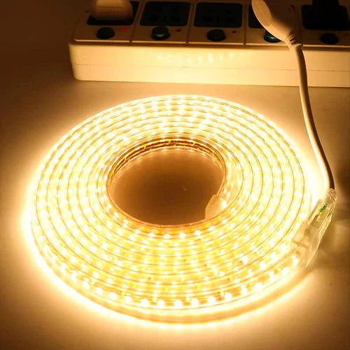 Korkeajännite 220V LED-nauha IP67, lämmin valkoinen, 8W