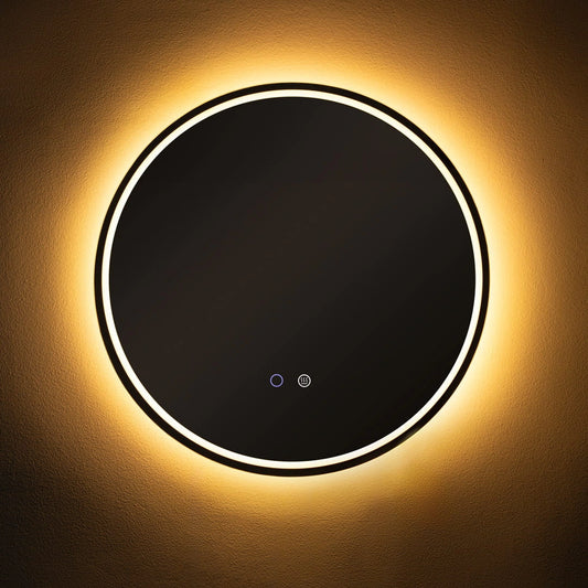 Peili LED-valaistuksella ja lämmitysfunktiolla Ø 60 cm, 24W, 3CCT