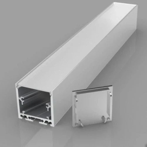 Anodisoitu korkean alumiiniprofiilin 1-4 LED-nauhoille HB-35X35