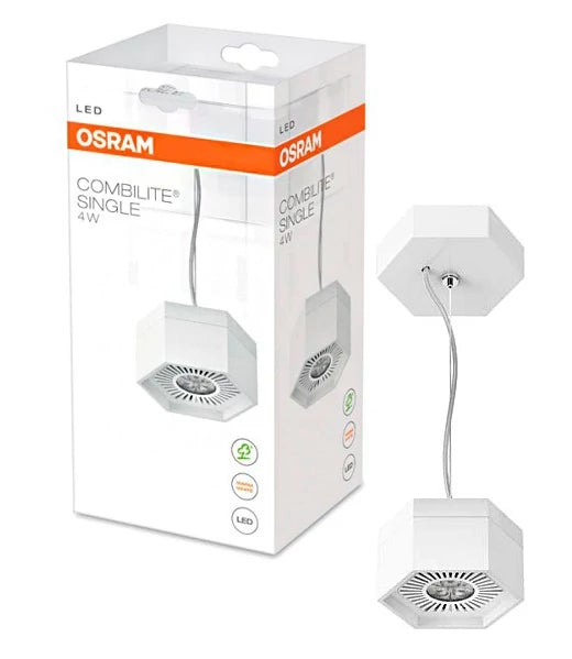 Riippuva LED-kattovalaisin, 4W, 3000K, IP20, COMBILITE-P Single