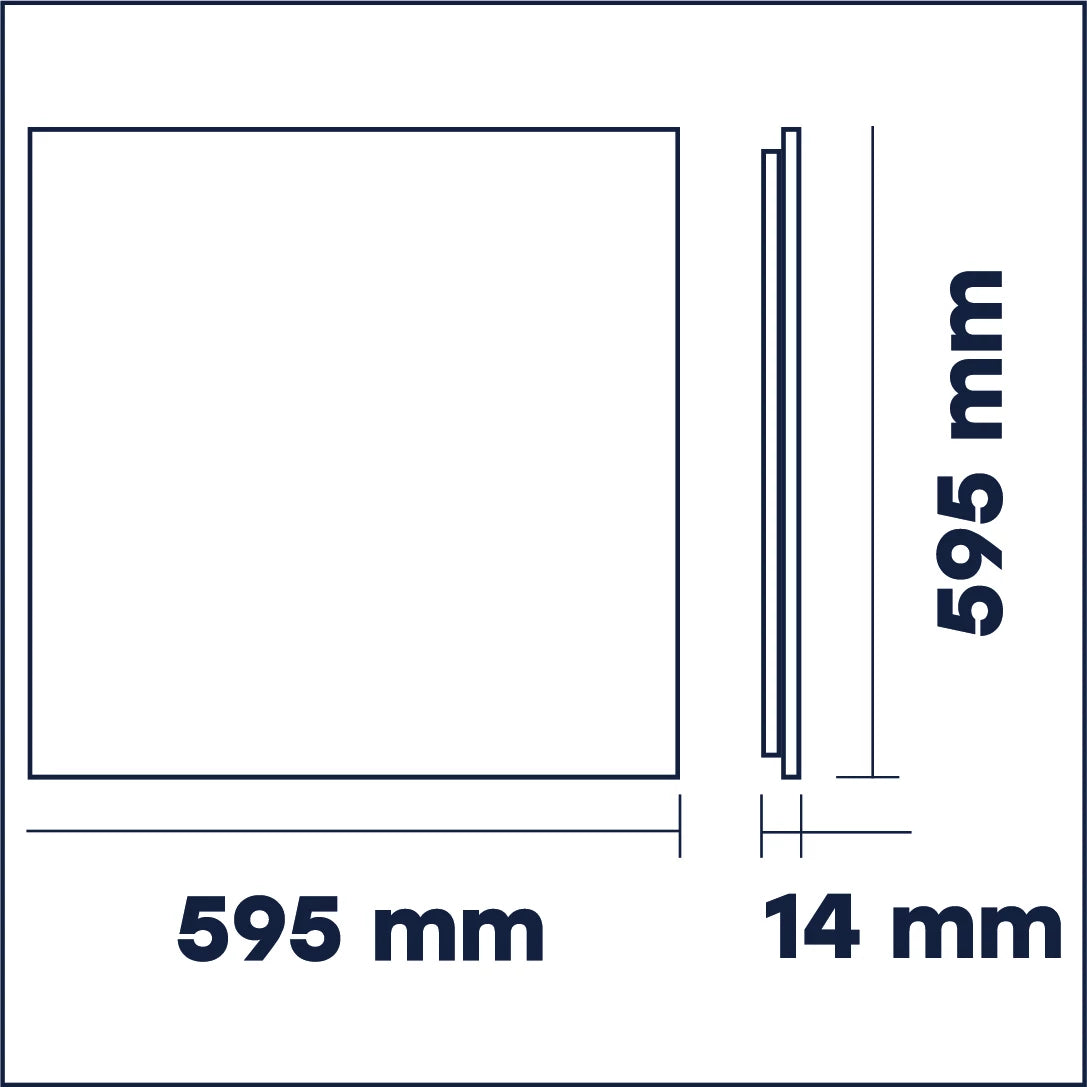 Valaisimien kehys - paneeli PHILIPS LED:illä 60x60 cm, 40W, 4000K, Premium+