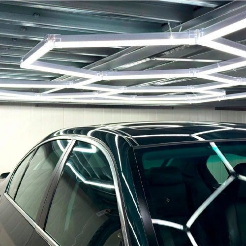 LED Katto-valaisinsarja HEXAGON, 450W, 6500K, P44, 244 x 411 cm