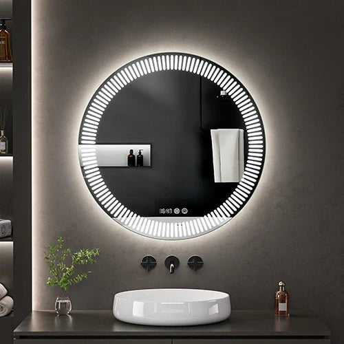 LED-peili lämmitystoiminnolla STELLARA, Ø 80 cm, 2700-6500K, 26W, 2904Lm, IP44
