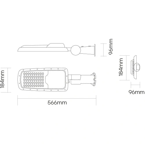 LED Katuvalaisin - lyhty PHILIPS diodeilla 90W, 12 600Lm, 4000K, IP66