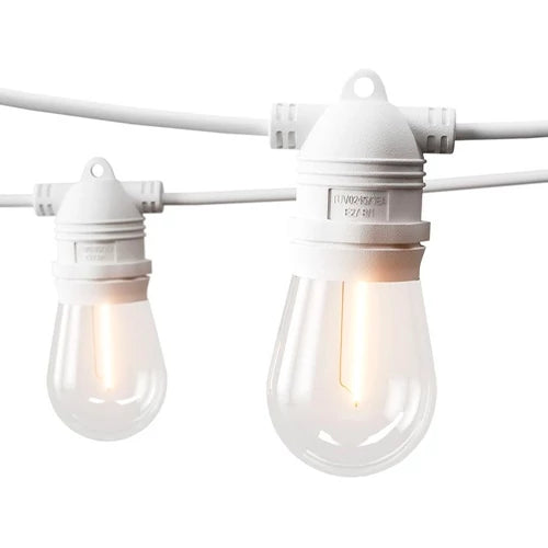 LED ulkoilma 100m valosarja puutarhaan ja terasseille E27 lampuille