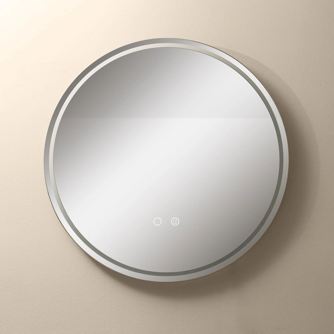 Peili LED-valaistuksella ja lämmitysfunktiolla Ø 60 cm, 24W, 3CCT
