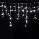 LED-jääpuikkovalosarja 10 x 0,7 m, 432 LED, kylmänvalkoinen + vilkkuefekti, IP44