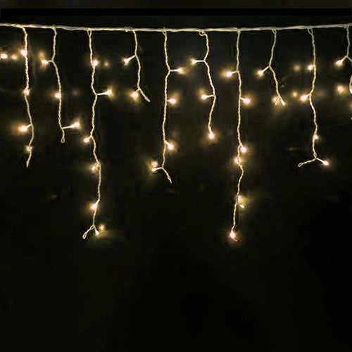 LED-jääpuikkovalosarja 5 x 0,7 m, 216 LED, lämpimänvalkoinen, IP44
