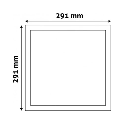 LED upotettava paneeli 24W, 2000lm, 4000K, IP20, 120°