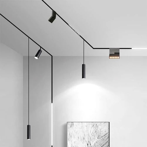 SLIM Magneettinen kiskovalaisin 4000K, 8W, PENDANT LIGHT 48V