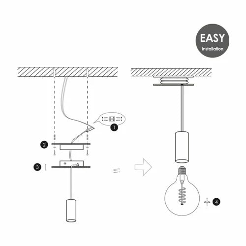 Riippuvalaisin PULLEY