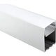 Anodisoitu korkea alumiiniprofiili 1-4 LED-nauhoille HB-75X50