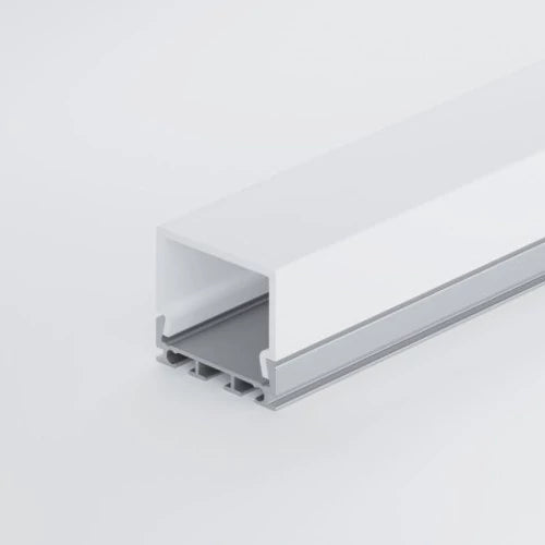 Anodisoitu korkean alumiiniprofiili 1-2 LED-nauhoille HB-26X23
