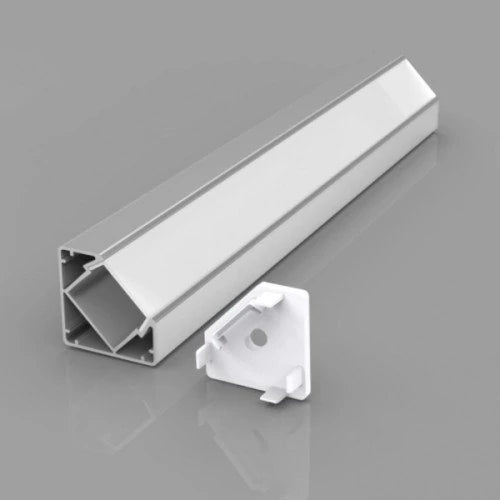 Kulma anodisoitu alumiiniprofiili LED-nauhalle HB-19X19