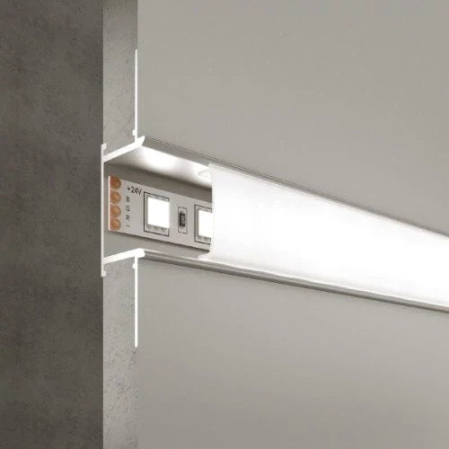 Anodisoitu alumiiniprofiili 1-2 LED-nauhoille HB-26.7X26