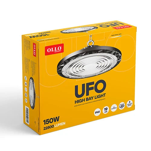 LED teollinen 150W valaisin UFO 22500lm, 4000K, IP65 Exclusive+