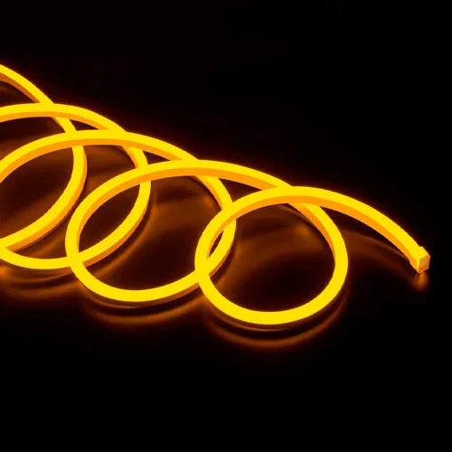 LED Neonauho 12V, keltainen, IP67, 5m, 6x12mm, NEON FLEX