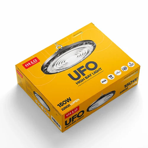 LED teollinen 150W valaisin UFO 22500lm, 4000K, IP65 Exclusive+