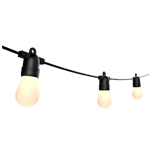 LED ulkovalaisarja 10m E27 lamppuineen puutarhaan ja terasseille
