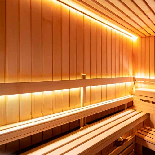 LED-nauha saunaan ja kylpyhuoneeseen 2835, 3000K, IP68, 24V, 10W