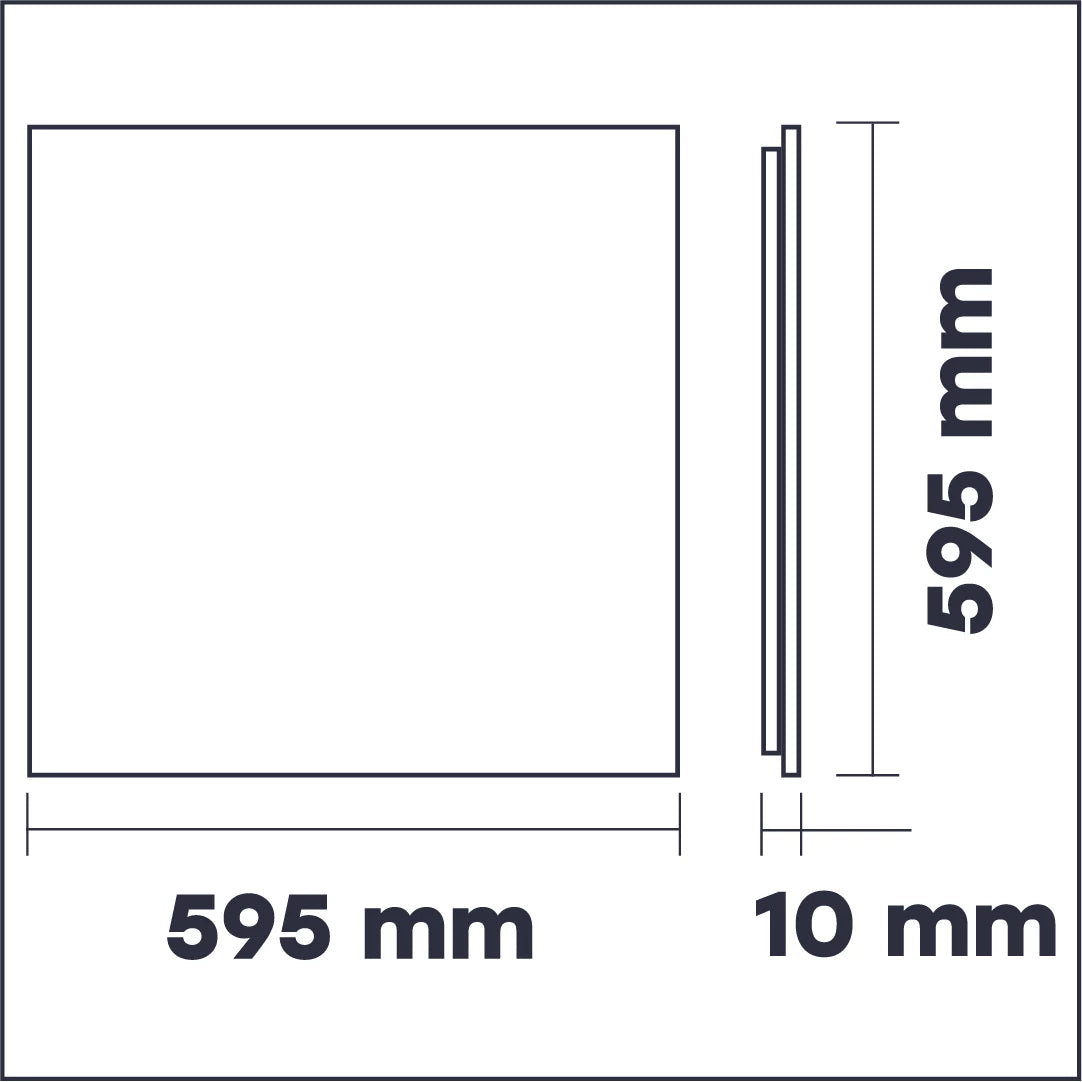 LED-paneeli PHILIPS-diodeilla ja LIFUD-ohjaimella 60x60 cm, 27W, 4000K, MAX LUMEN