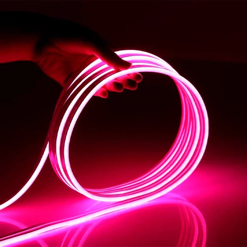 LED Neonauha 12V, vaaleanpunainen, IP67, 5m, 6x12mm, NEON FLEX