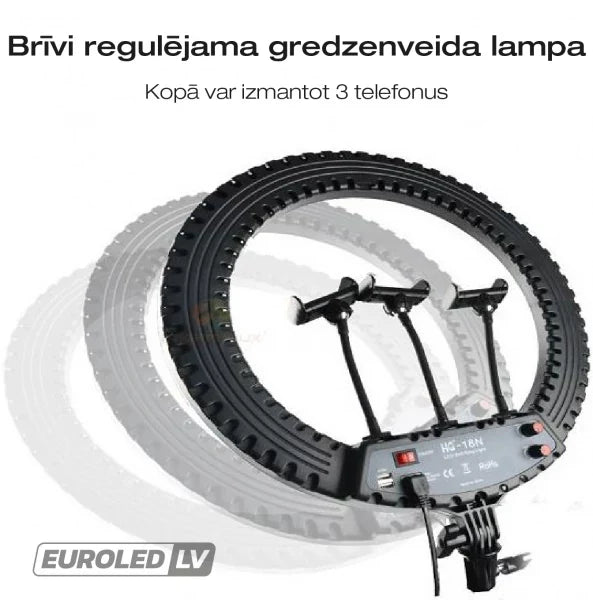 LED Selfie-valo 20W säädettävällä jalustalla
