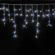 LED-jääpuikkovalosarja 5,5 m, 100 LED, kylmänvalkoinen + vilkkuefekti, IP44