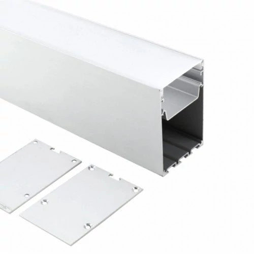 Anodisoitu korkea alumiiniprofiili 1-4 LED-nauhoille HB-75X50