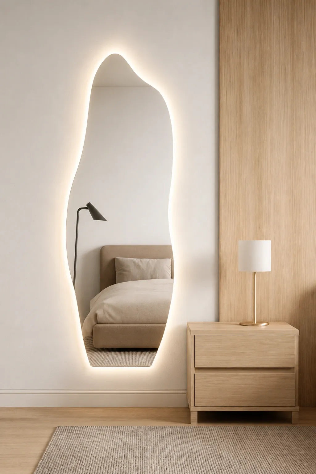 Peili LED-valaistuksella CASCATA, 170 x 60 cm, 2700-6500K, 42W, 4620Lm, IP44