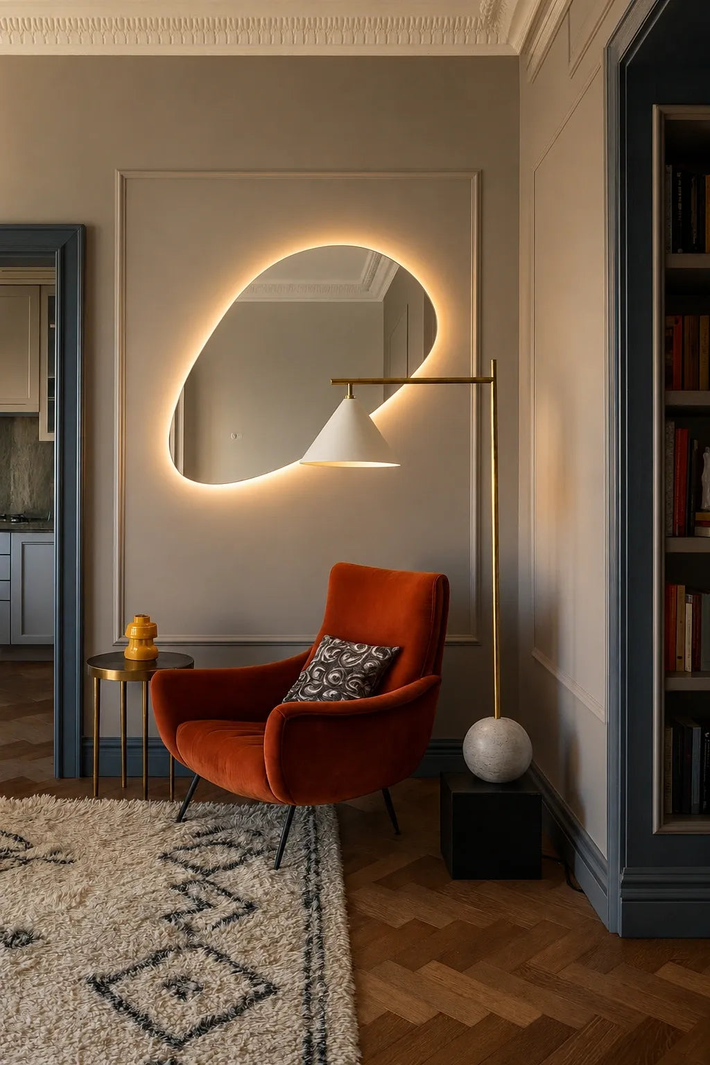 LED-peili, jossa on lämmitystoiminto LAGUNA, 65 x 100 cm, 2700-6500K, 27W, 2970Lm, IP44