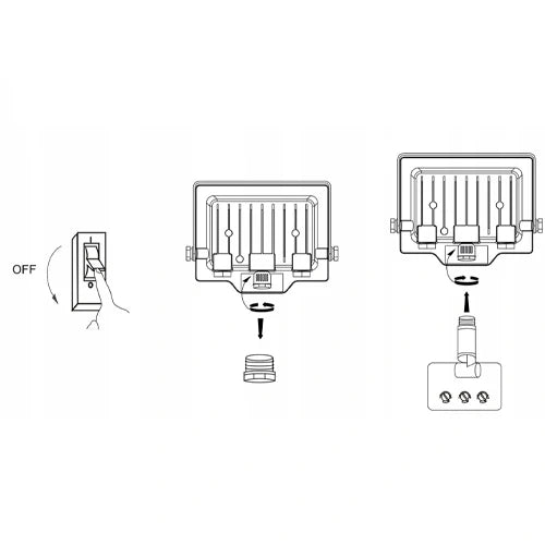 LED Säänestävä ulkovalaisin 10W, 1100Lm, 4000K, IP65