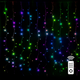 LED-valoverho 3 x 1 m, 100 LED, monivärinen, kaukosäädin, ripustuskoukut, USB 5 V, IP44